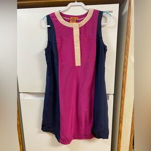 Tory Burch Pink and Navy Kids Casual Dress